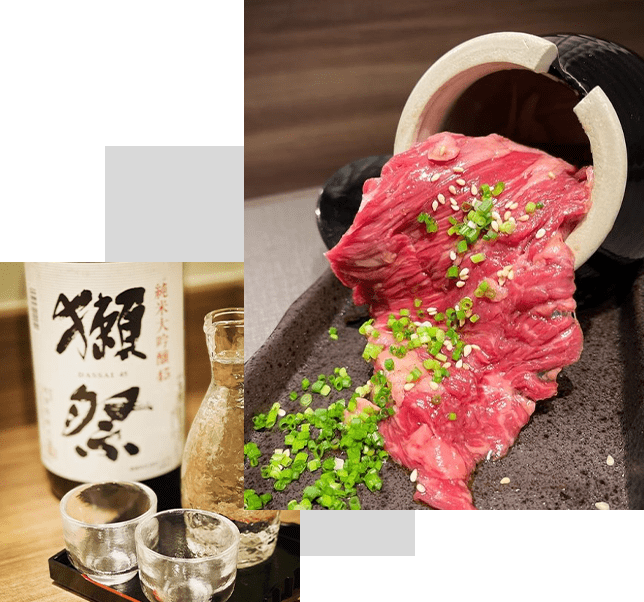 こだわりのお肉、こだわりのお酒